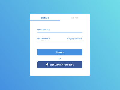 Daily UI #001 - Sign up