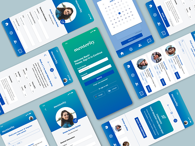 Mentority - The perfect app to find the perfect Mentor app branding design ui ux uxdesign