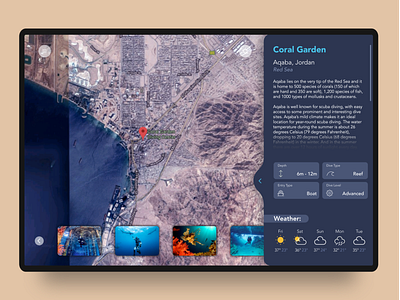 Web Interface - Diving database diving location maps ui webdesign