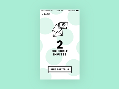 #03 Daily UI Challenge - Dribbble invites dailyuichallenge invitation invite invites polkadots ui