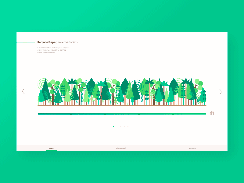 Recycling Paper - UI environment forest illustration recycling sustainability trees ui