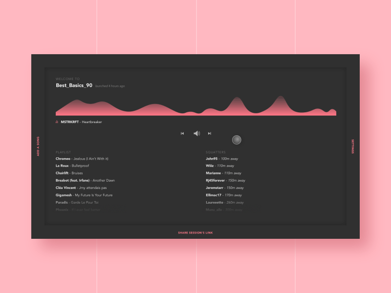 SoundPlace Settings - redesign