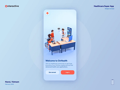 Healthcare Super App Concept 3d 3d animation animation chatbot health healthcare heathtech icon illustration medtech ui ux