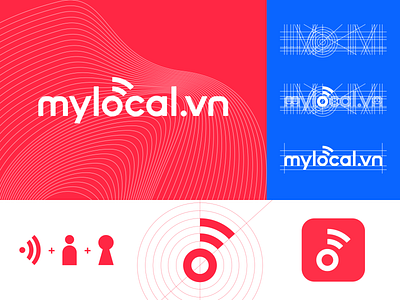 Logo design | ASIM Telecom - MyLocal SIM provider brand design brand identity brand visual branding colors guidelines logo logo design logotype red