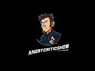 Logo AngryCriticShow (Cartoon) animation cartoon graphic design ill illustration logo motion graphics vector