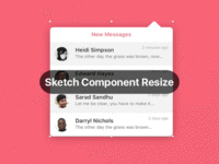 Resizing a Component: Sketch vs. Subform