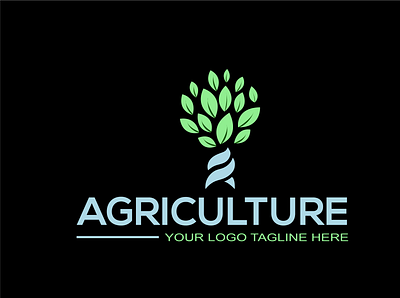 Green Tree Logo Design agri branding design graphic design illustration logo template tree design typography vector