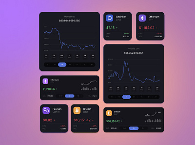 Crypto Trading App with iOS Widgets 3d app app design crypto app crypto design design finance fintech interface design ios product design ui ux ux design widgets