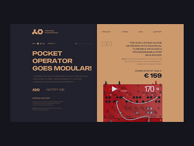 Pocket Operator Goes Modular 2019 2019 trend design ko pocket operator poster sketch sprinter typography web website