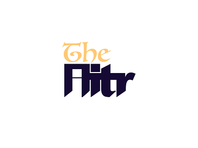 The Aitr branding design font illustration letter logo minimal sprinter type typography vector