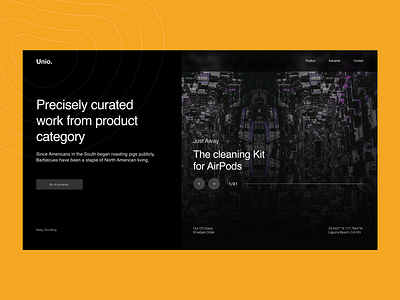 UNIO V-2.0 agency design minimal sprinter typography ui ux web website