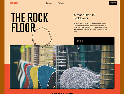 Z Pattern Homepage classic layout funky modern ui music website website design website layout z pattern