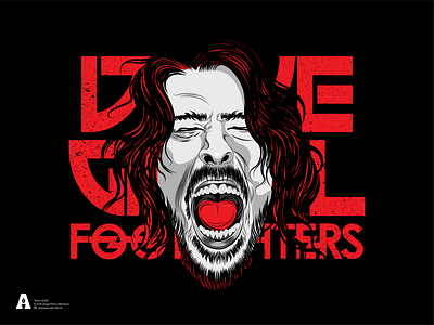 Dave Grohl banda dave grohl design draw foo fighters illustration musica rock vector