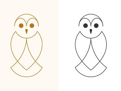 Owl abstract adobe animal bird branding illustrator illustrator cc line logo minimal nature owl vector