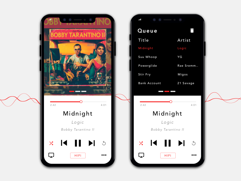 Daily UI - Music player ui ux design dailyui daily musicplayer music