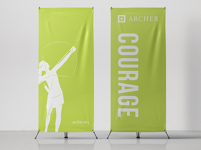 Archer School Theme Banners banners minimal modern school signage simple theme