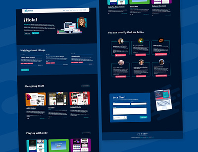 Personal Website blog design portfolio web design