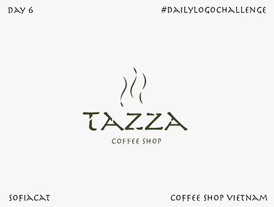 Coffee Shop Tazza branding dailylogochallenge day design graphic design illustration logo