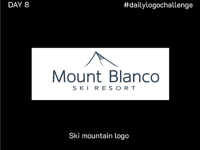 Ski mountain logo