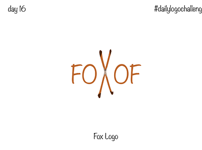 Fox logo branding dailylogo dailylogochallenge design fox fox logo graphic design illustration logo