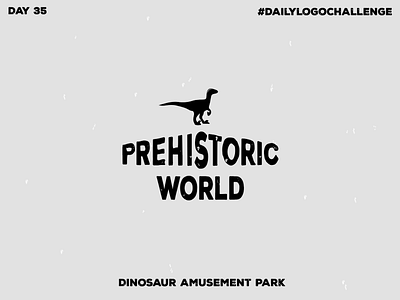 Dinosaur Amusement Park Logo branding dailylogo dailylogochallenge design dinosaur amusement park graphic design grey illustration logo old park prehistoric world