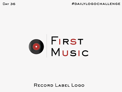 Record Label Logo branding dailylogo dailylogochallenge design disck graphic design illustration logo logo design music record label