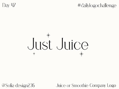 Juice or Smoothie Company Logo