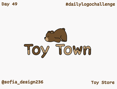 Toy Store Logo bear branding dailylogo dailylogochallenge design graphic design illustration logo storelogo toy store