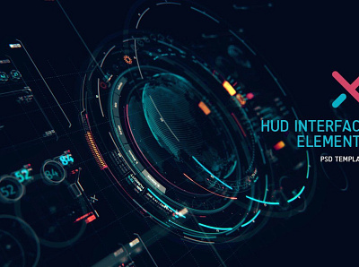 Futuristic UI Hud branding design graphic design illustration logo typography ui