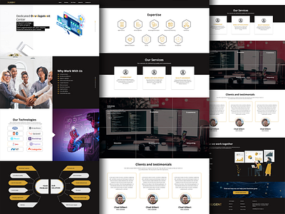 Ui Design of Deligent Technology adobe xd design graphic design ui ux vector website