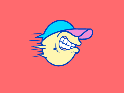 ball fast ball cap illustration smile