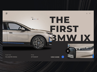 BMW | landing page concept bmw car design ui ux
