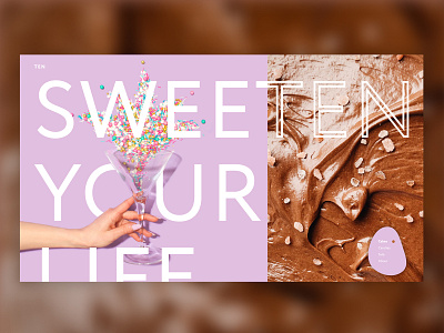 Confectionery | concept landing page branding cake confectionery graphic design ui ux web