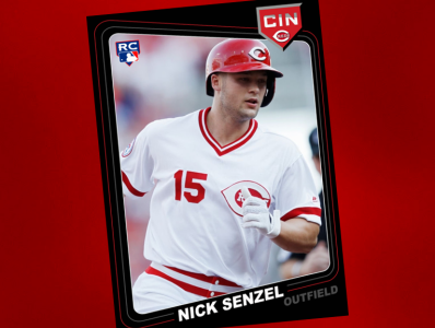 Custom Baseball Card baseball cincinnati reds senzel