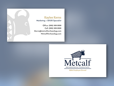 Metcalf Archaeology™ Business Cards