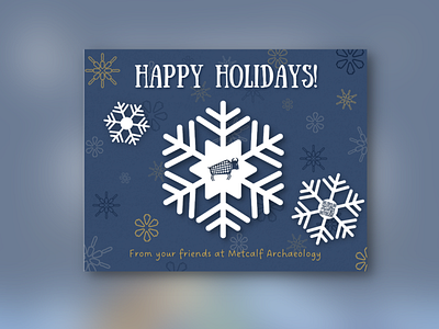 Metcalf Archaeology™ Holiday Card branding design graphic design print