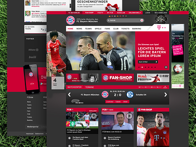 FCB Home fcb football homepage responsive soccer sport website