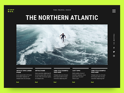 Surf Magazine: The Travel Issue 01 editorial exploration landing page layout magazine magazine cover preview surf surf magazine website