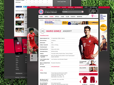 FCB Player Details bayern fcb football player soccer website
