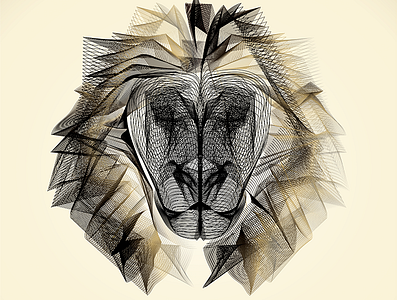 Panther Leo Line Drawing animal drawing illustration line lion