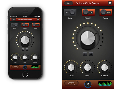 Volume Knob App UI Design