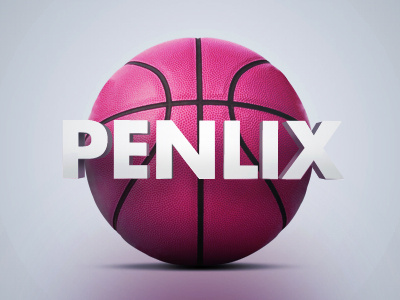 First shot! 3d ball dribbble invitation pink thanks typography