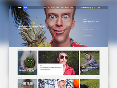Coolist | Viral Version ajax food game magazine news theme themeforest themewaves ui design ux design web design