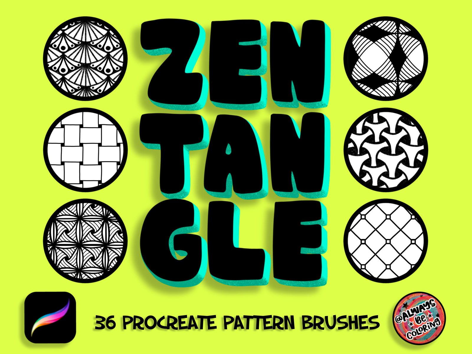 Zentangle Procreate Brush Sets by Amy Frierson on Dribbble
