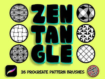 Zentangle Procreate Brush Sets