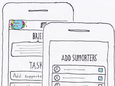 Mobile UX sketches