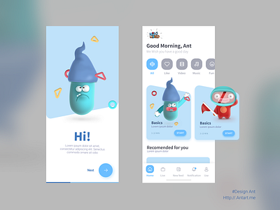 Kids Design app 3d 3d app design design app figma ilustrator website