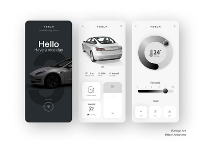 Tesla design app app app design brand car idea illustration tesla ui uiux ux