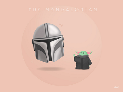 THE MANDALORIAN baby yoda daily design illustration mandalorian stra war