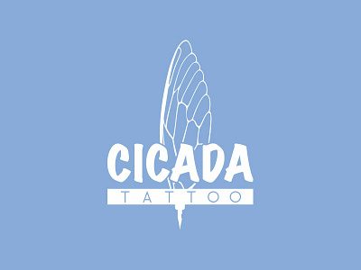 Cicada Tattoo logo design illustration logo